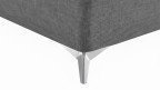 Lit coffre tissu pied métal | Boconfort