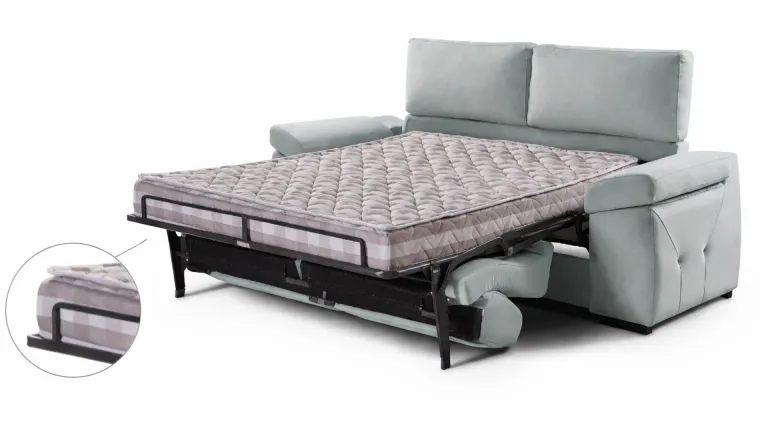 Canapé convertible AQUITAINE avec accoudoirs coffre