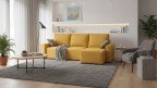 Canapé convertible méridienne ouverture rapide | Confort mousse 30 kg