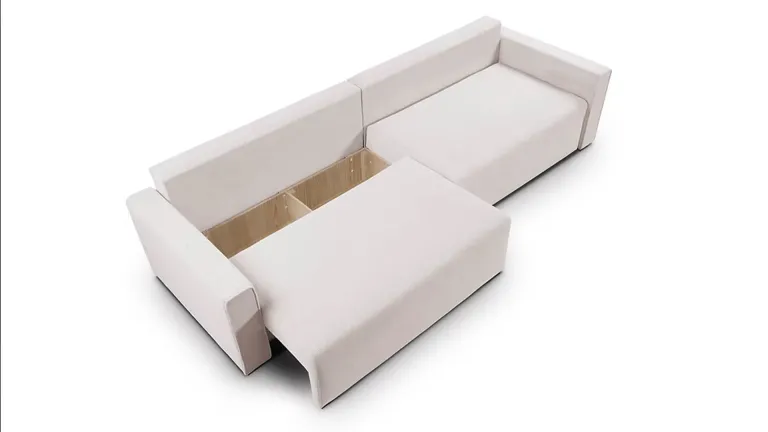 Canapé convertible double à ouverture rapide HOP | Confort mousse 30 kg | Design moderne