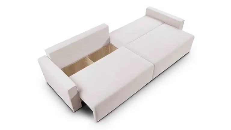 Canapé convertible double à ouverture rapide HOP | Confort mousse 30 kg | Design moderne