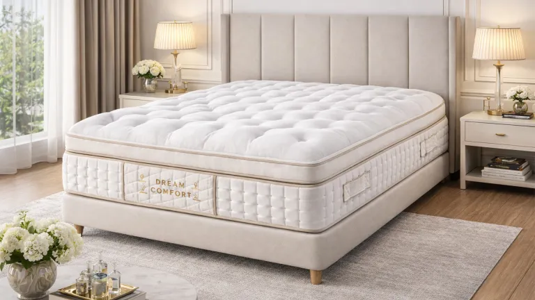 Matelas hôtel d'excellence avec surmatelas intégré – Confort 5 étoiles & mémoire de forme haute densité