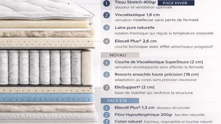 Matelas hybride SUPREME - Confort & Soutien