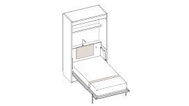 Tête de lit pour lit escamotable