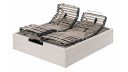 Lit coffre relax électrique bois MATERA, 5 plans et coffre 27 cm