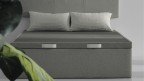 Lit coffre BIG BOX tissu grande capacité