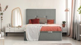 Lit coffre BIG BOX tissu grande capacité