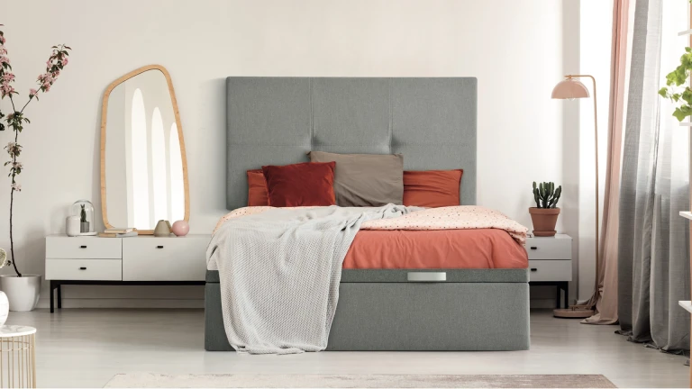 Lit coffre BIG BOX tissu grande capacité