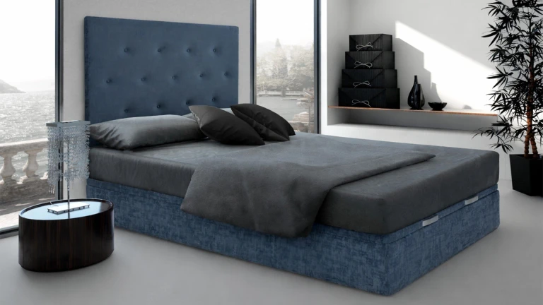 Lit coffre BIG BOX tissu grande capacité