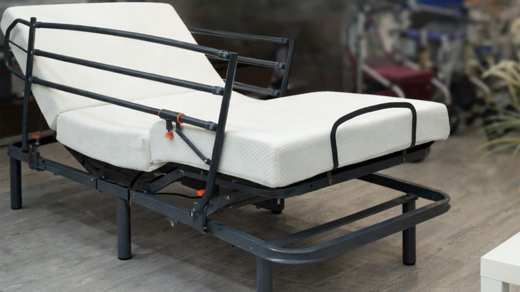 Sommier Électrique Pliable et matelas 90x190 – Gain de Place, Motorisé 5 Positions, Facile à Transporter