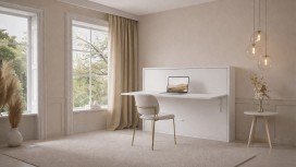 Lit escamotable Giverny avec tablette bureau rétractable
