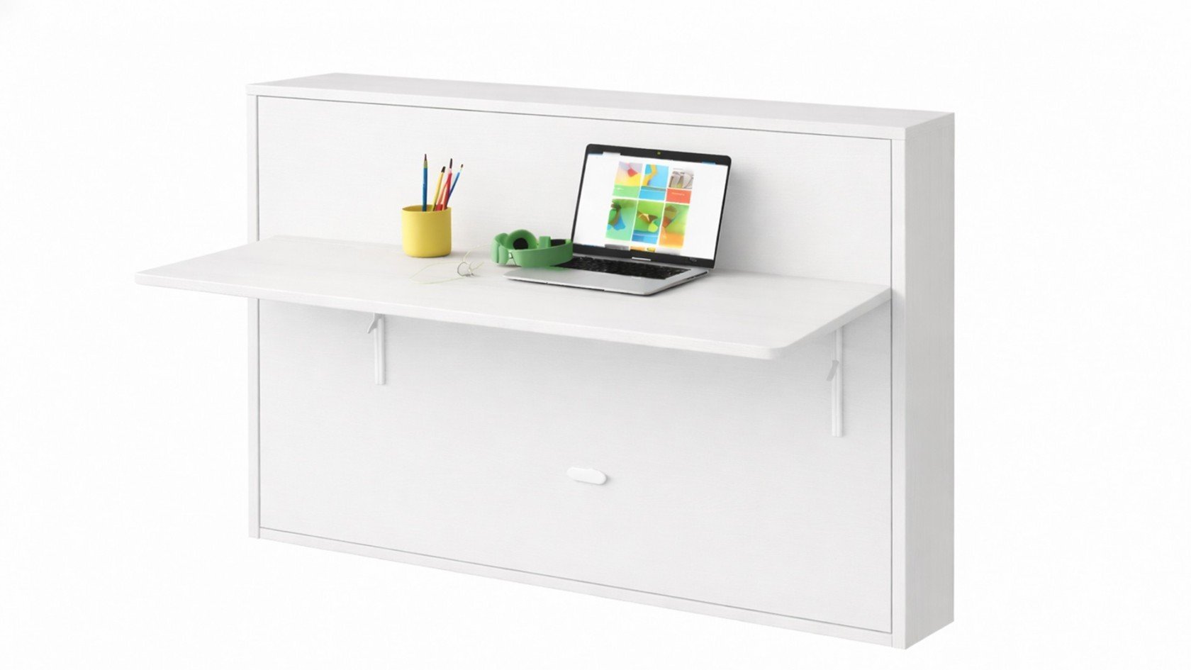 Lit escamotable Giverny avec tablette bureau rétractable