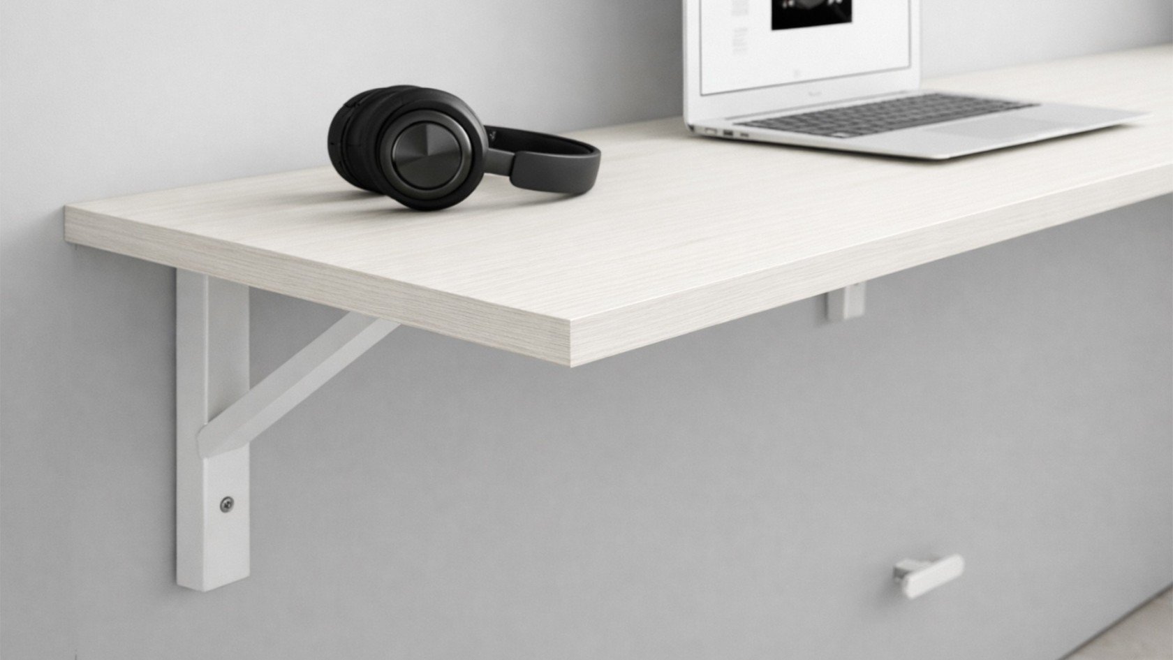 Lit escamotable Giverny avec tablette bureau rétractable