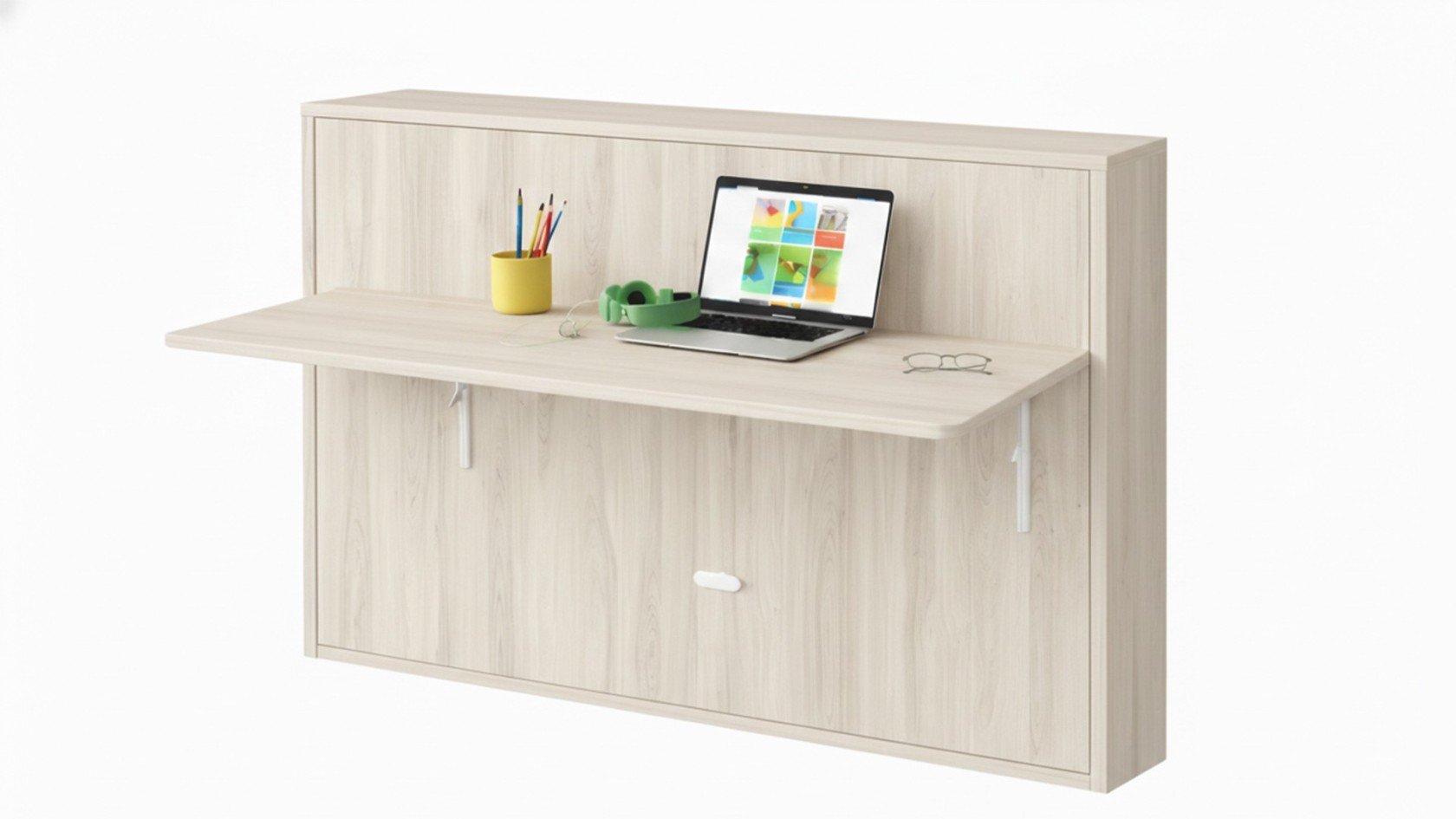 Lit escamotable Giverny avec tablette bureau rétractable