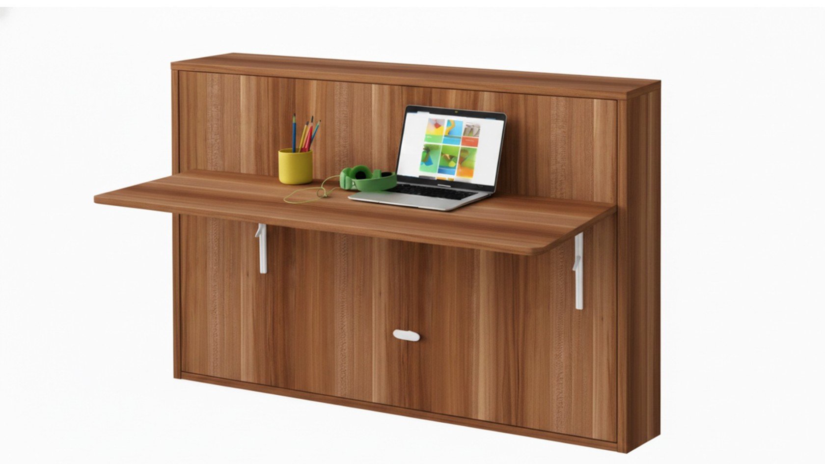 Lit escamotable Giverny avec tablette bureau rétractable