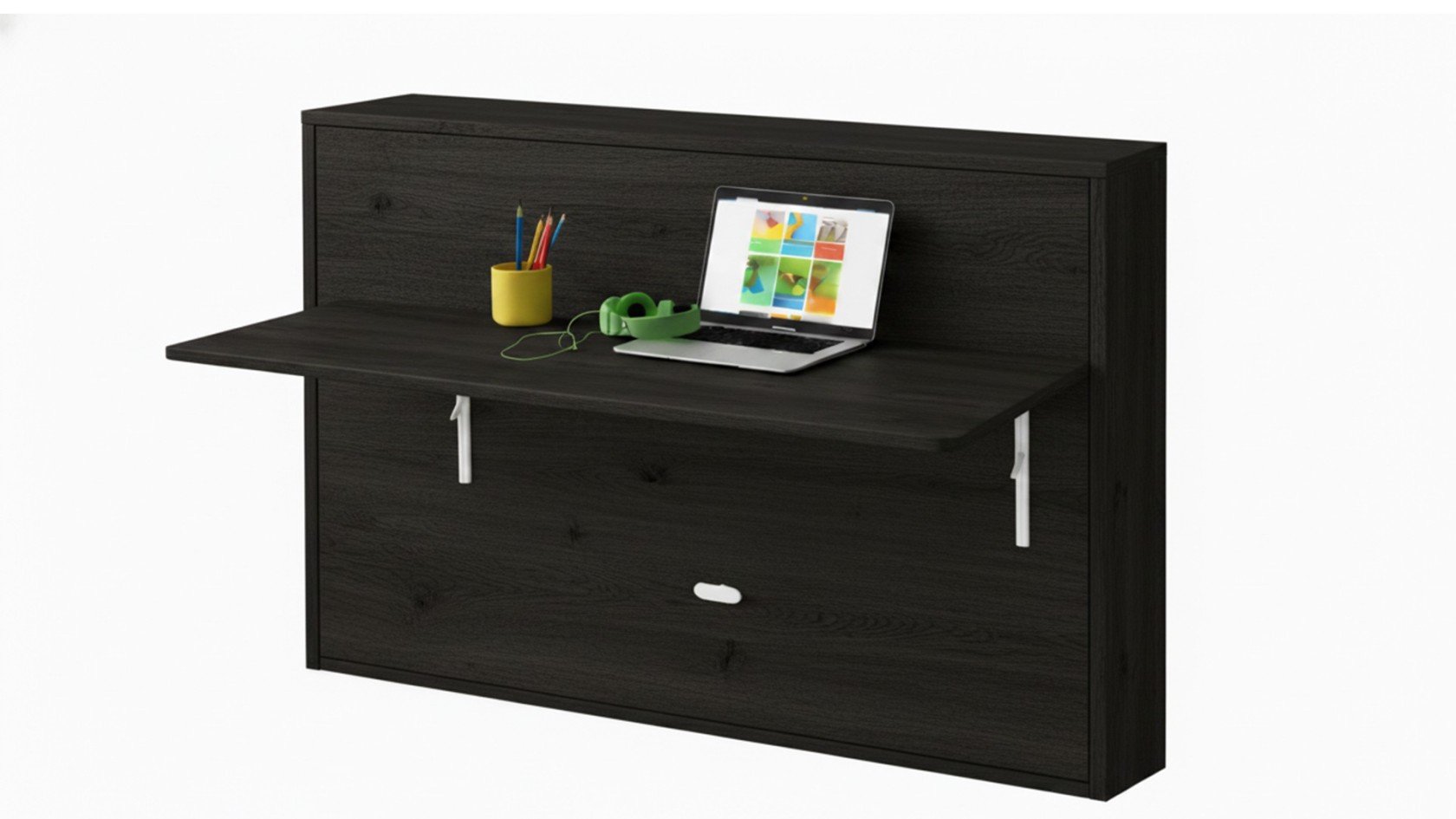 Lit escamotable Giverny avec tablette bureau rétractable