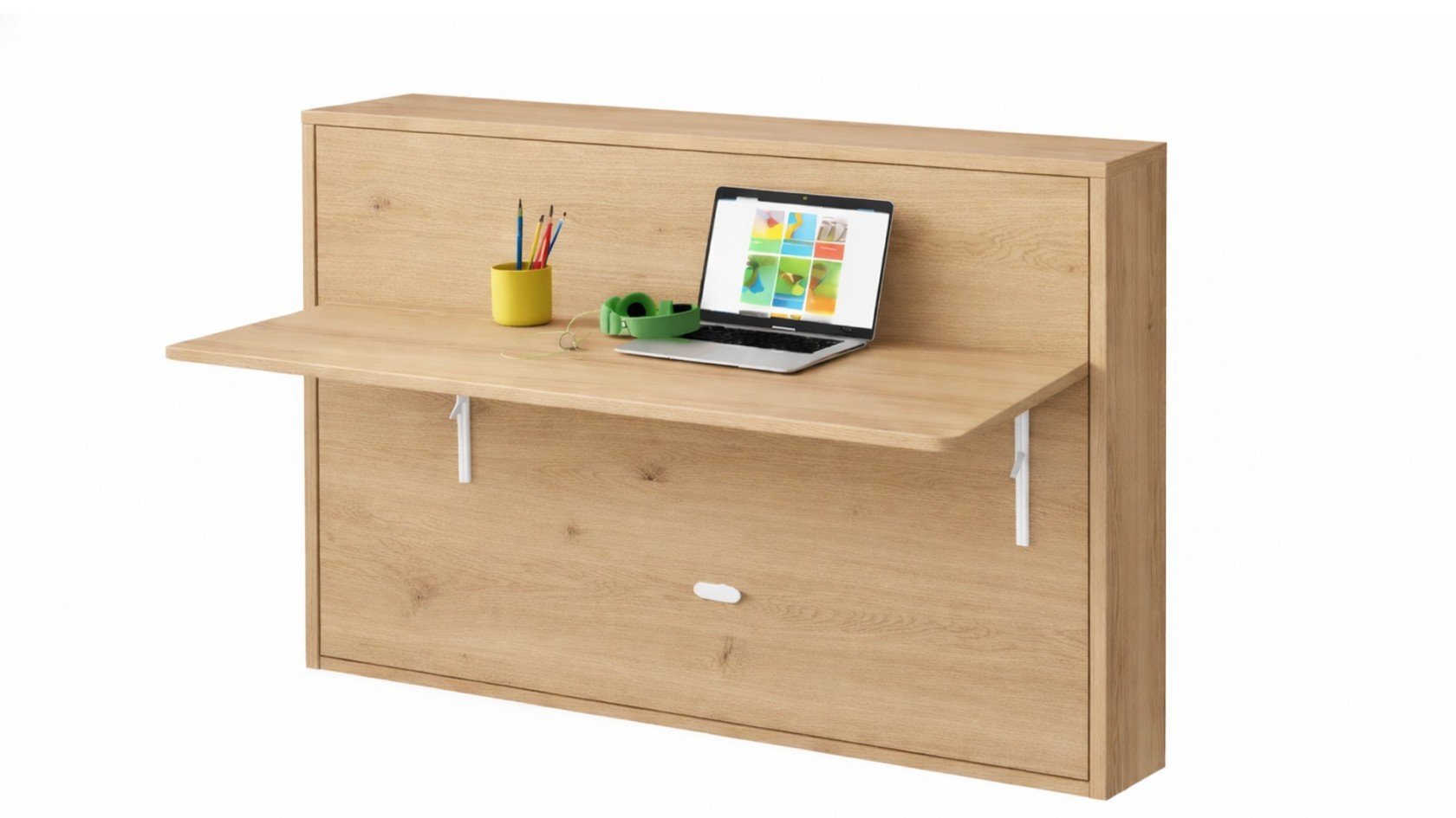 Lit escamotable Giverny avec tablette bureau rétractable