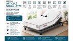 Matelas noyau latex 7 zones pour lits articulés
