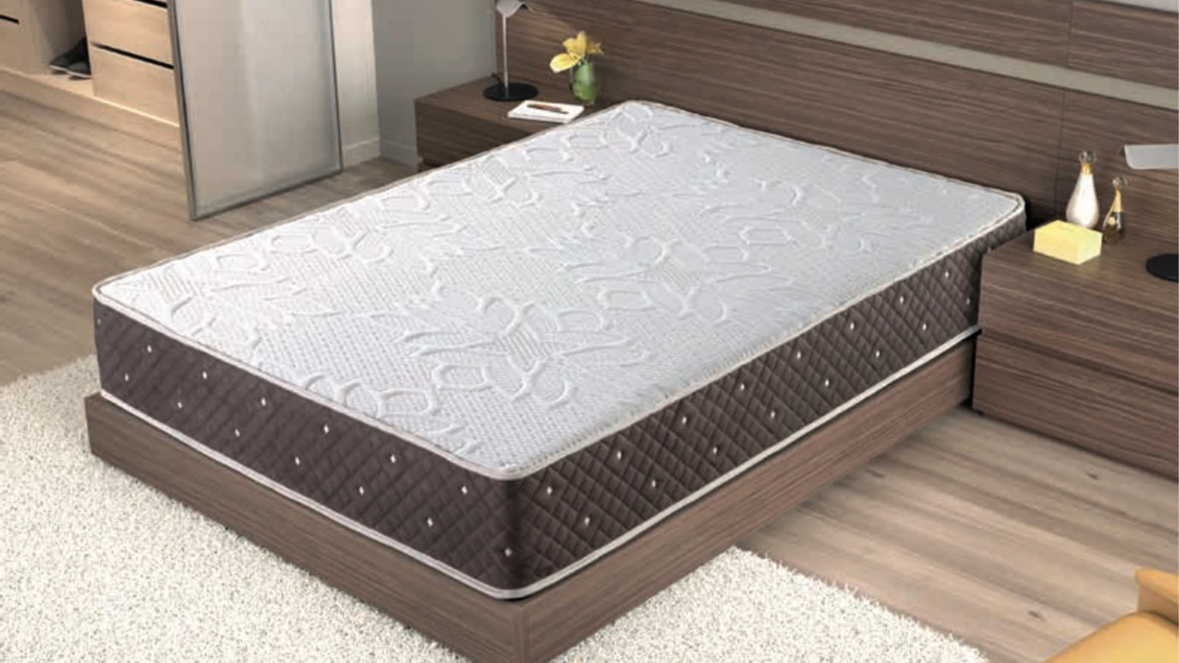 Matelas HR Visco Ondes 11 cm de mémoire de forme, accueil cocooning et confort haut de gamme