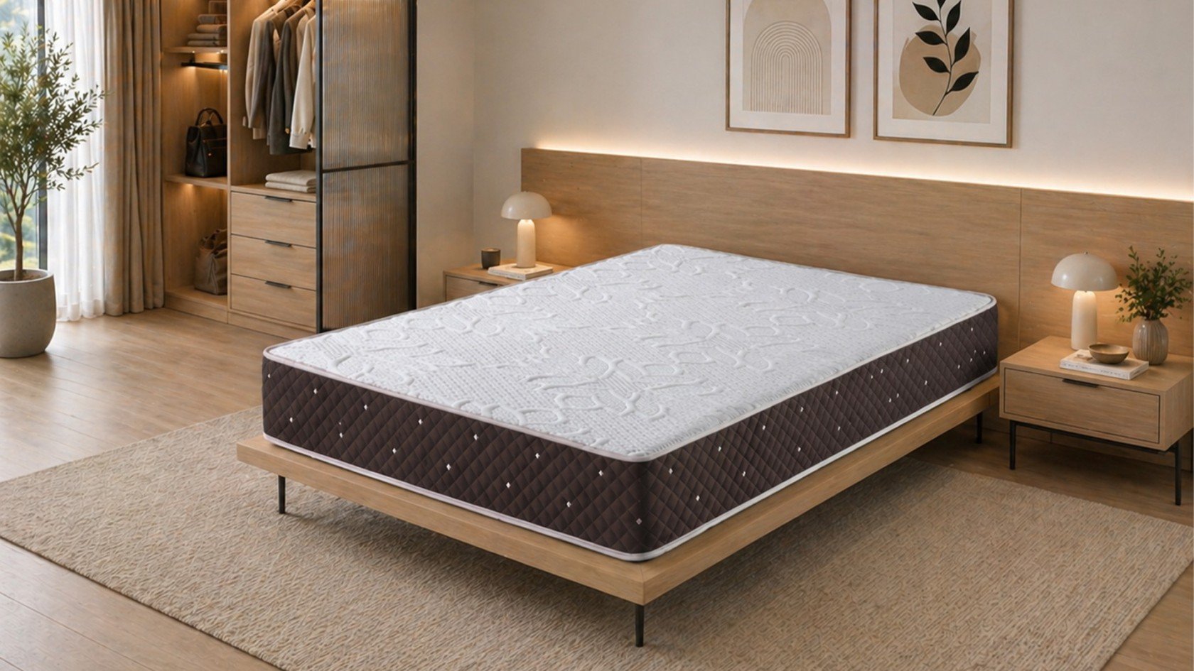 Matelas HR Visco Ondes 11 cm de mémoire de forme, accueil cocooning et confort haut de gamme