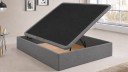 Lit coffre tissu HOURTIN - ouverture latérale, tissu premium