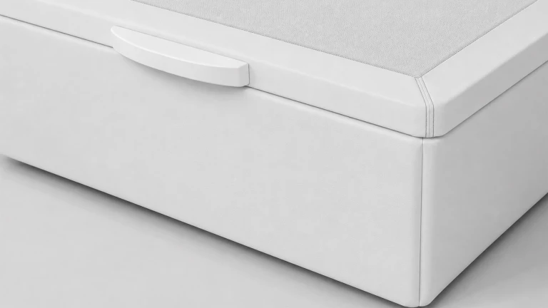 Lit coffre tissu HOURTIN - Gain de place & luxe