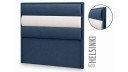 Tête de lit HELSINKI capitonnée - tissu et cuir PU
