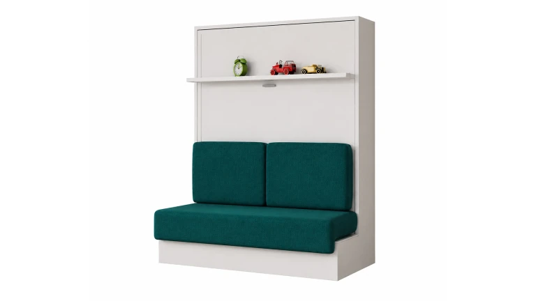 Lit escamotable vertical BIDART avec canapé intégré - design contemporain