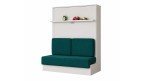 Lit escamotable vertical BIDART avec canapé intégré - design contemporain