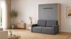 Lit vertical escamotable avec canapé | Boconfort