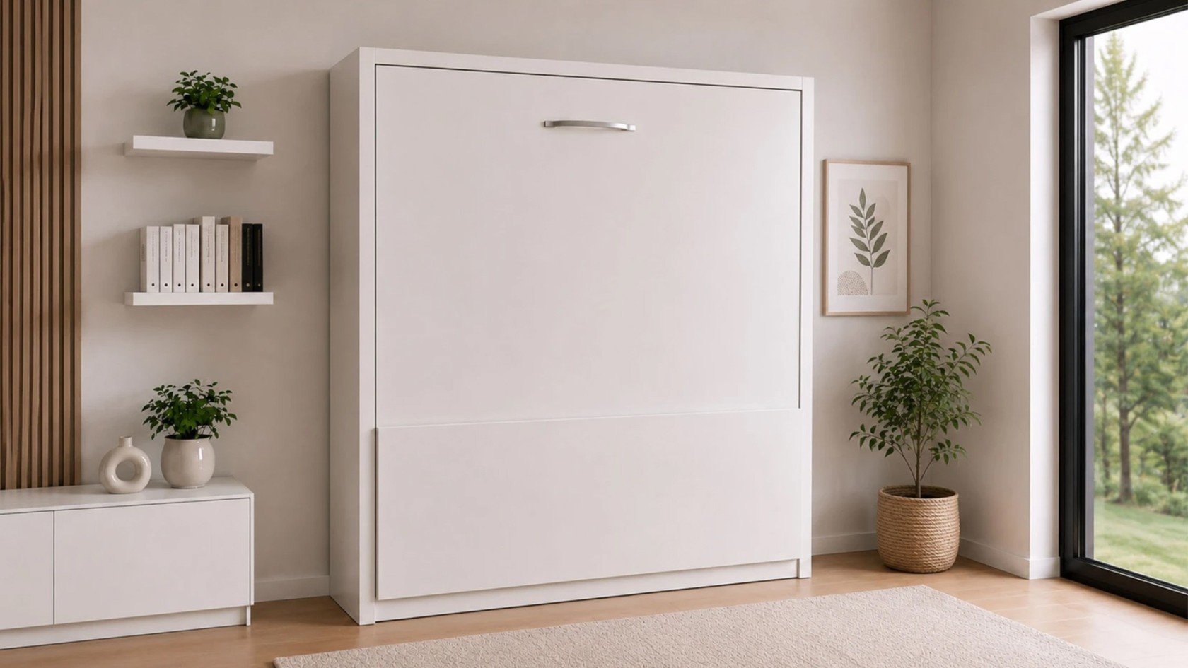 Lit escamotable vertical avec bureau rétractable | Boconfort