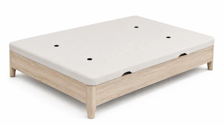 Lit coffre en bois avec ouverture latérale à un prix avantageux