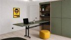 Table escamotable pour cuisine, salle à manger et bureau avec rangement