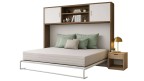 Lit escamotable horizontal avec surmeuble 2 portes | Boconfort