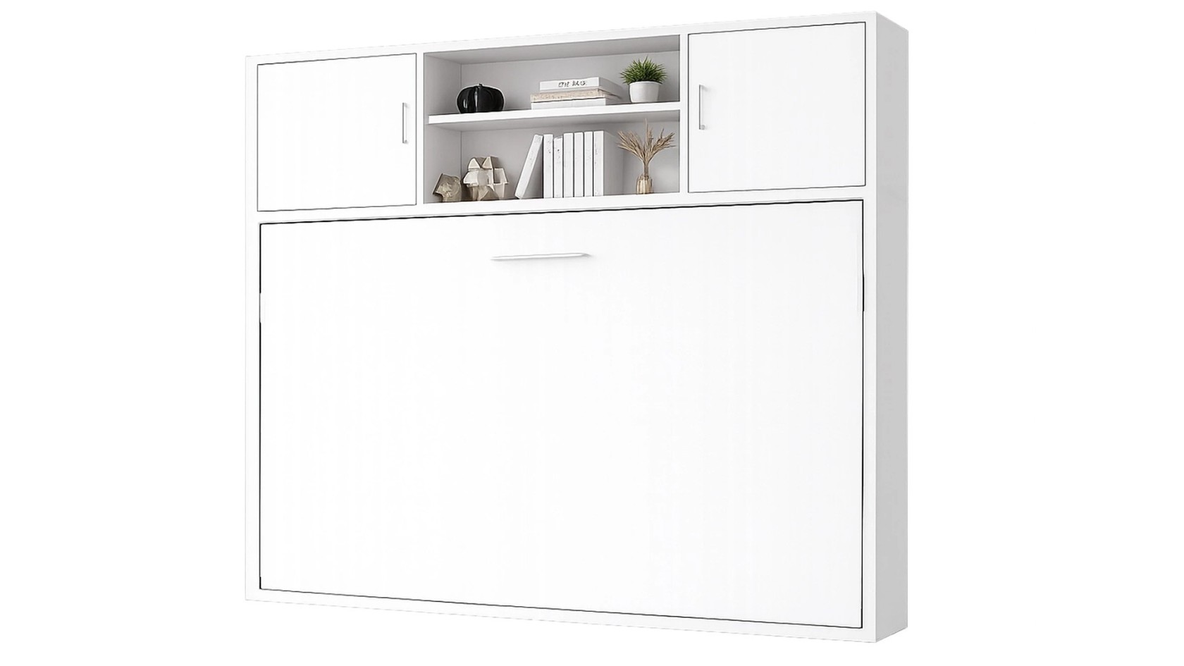 Lit escamotable horizontal avec surmeuble 2 portes | Boconfort