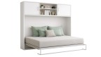 Lit escamotable horizontal avec surmeuble 2 portes | Boconfort