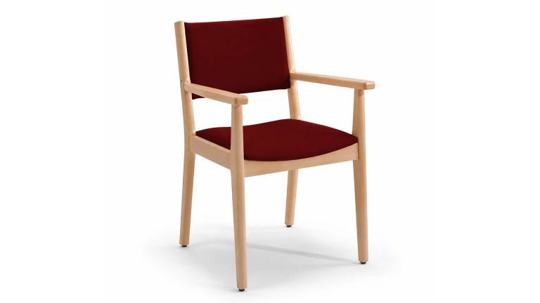 Chaise senior ZIA en bois de hêtre — confort et sécurité