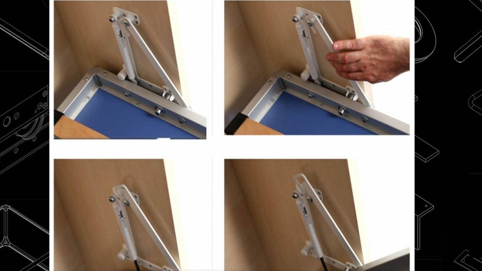 Lit escamotable vertical avec tablette décorative synchronisable | Boconfort