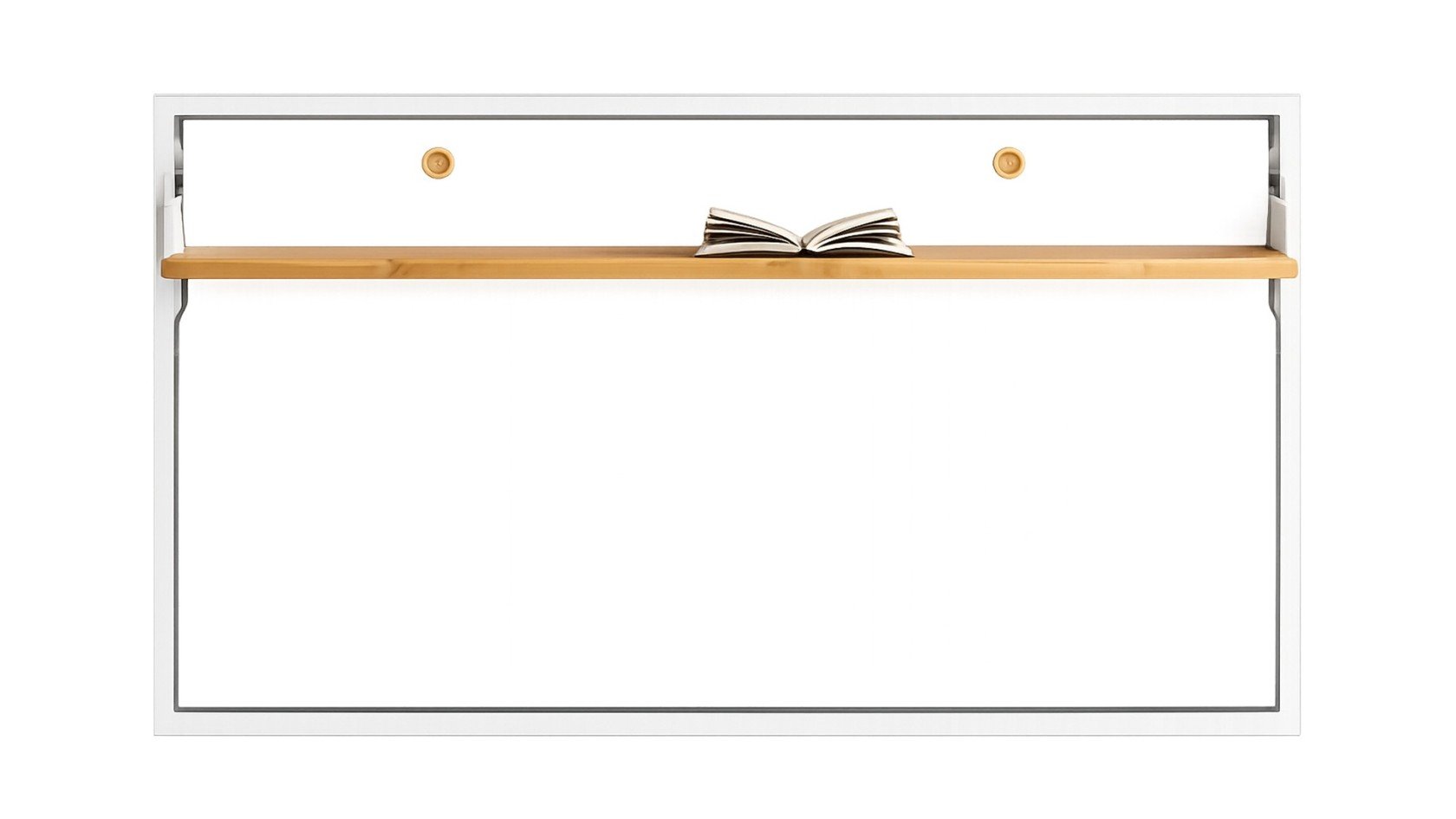 Lit escamotable horizontal avec bureau intégré fonctionnel