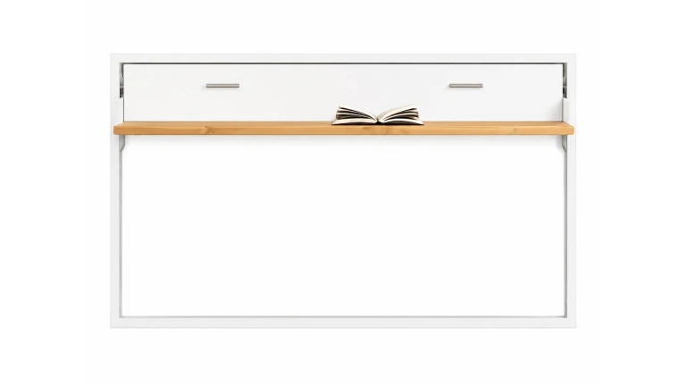 Lit escamotable horizontal avec bureau intégré fonctionnel