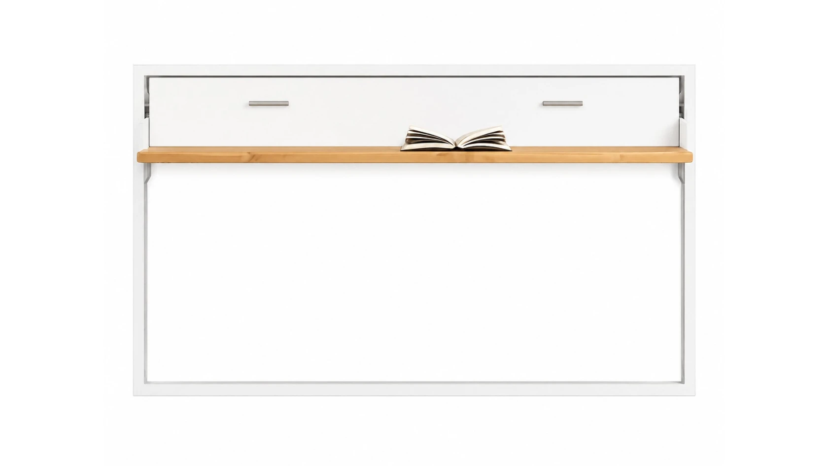 Lit escamotable horizontal avec bureau intégré fonctionnel