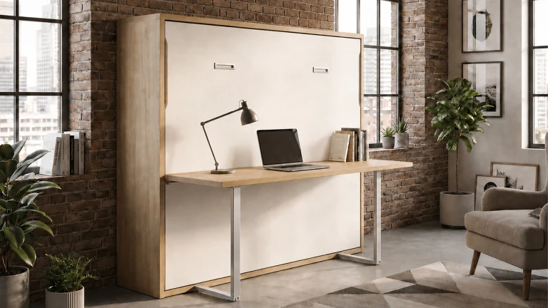 Lit escamotable Cagnes-sur-Mer avec bureau intégré