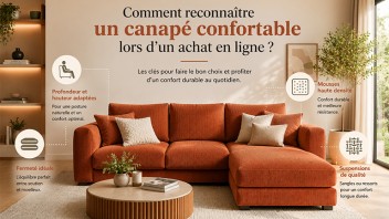 Comment reconnaître un canapé confortable lors d’un achat en ligne ?